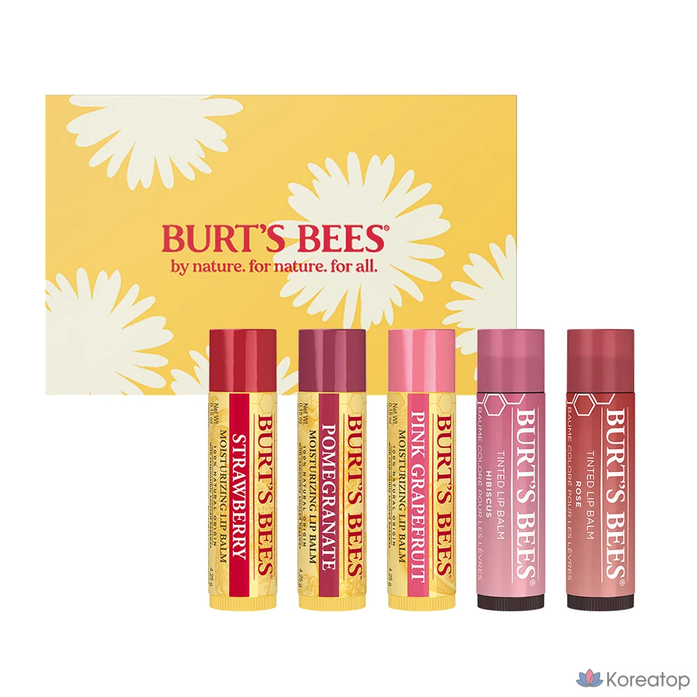 Набор бальзамов для губ Burt's Bees Lovely, 1 штука, 5 бальзамов для губ