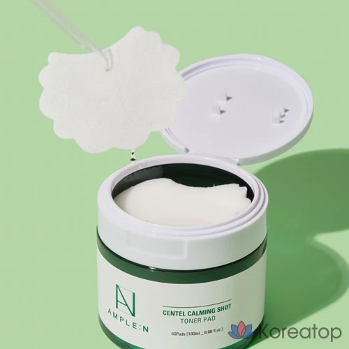 Тонизирующие подушечки AMPLE:N Centel Calming Shot Toner Pad, 180 мл, 60 листов, 1 шт.