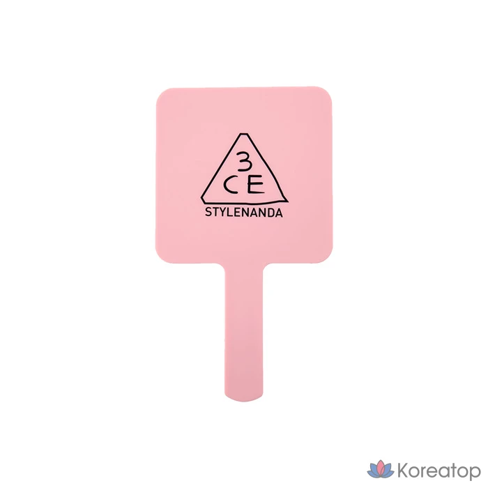 Миниатюрное квадратное ручное зеркало 3CE, розовый цвет, Rumor, 1 шт.