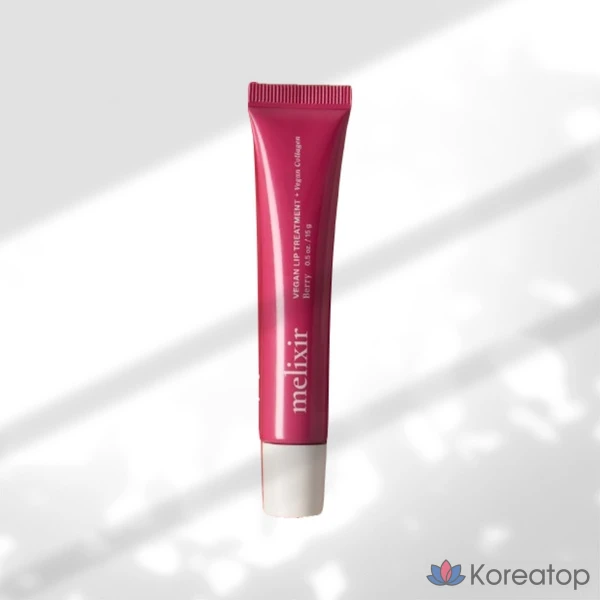 Бальзам для губ Melixir Vegan Lip Treatment, оттенок 5 Camellia, 15 г, 1 шт.