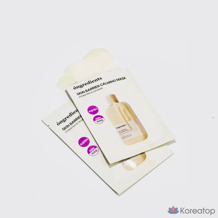 Успокаивающая маска для кожи Ongredients, 12 листов, 1 комплект, 1 упаковка, 12 листов