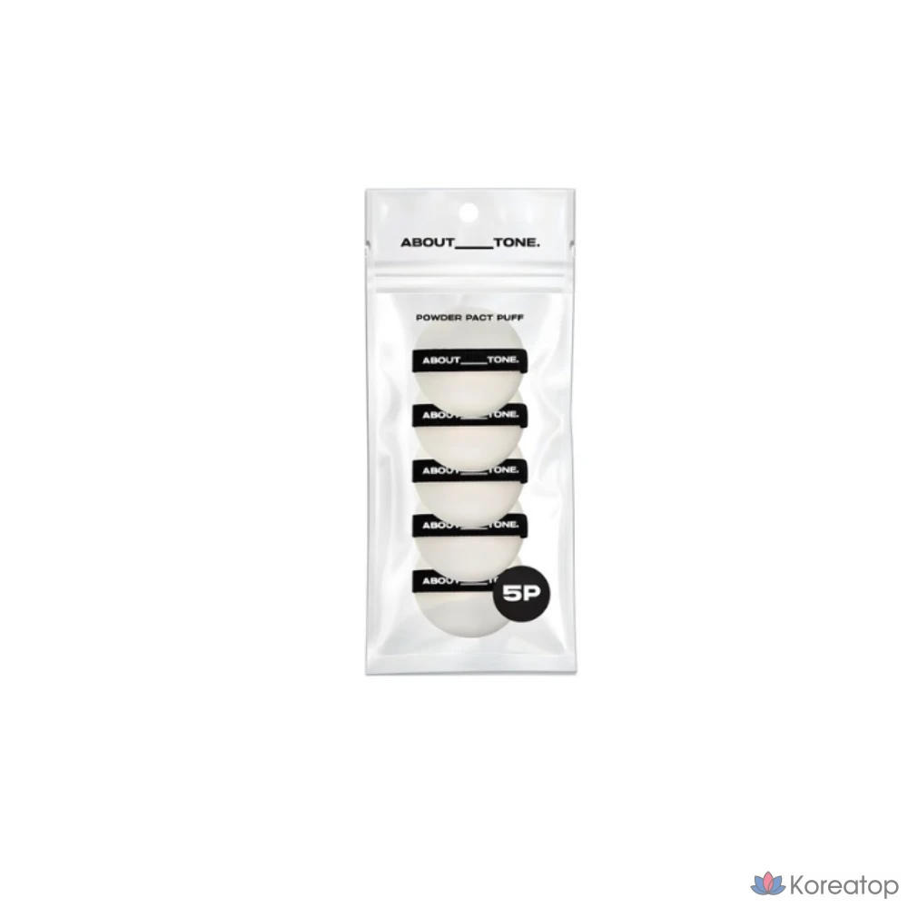 Пудра-пуховка для тонирования кожи, 5 шт., черная, 1 шт.