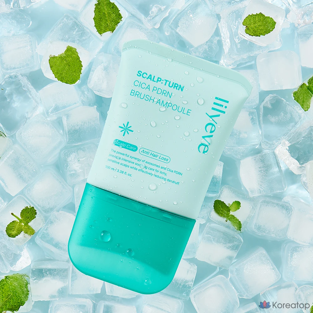 Ампула Lilyeve Scalpturn Cica PDRN для снятия выпадения волос, жирной кожи головы, перхоти, отшелушивания и удаления чешуек, 1 шт., 100 мл