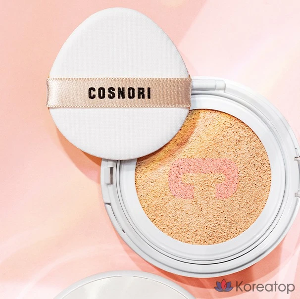 Сменный блок тонального крема Cosnori Blossom Tone-Up Cushion Clear SPF50+ PA++++ 14 г, розово-бежевый, 1 шт.