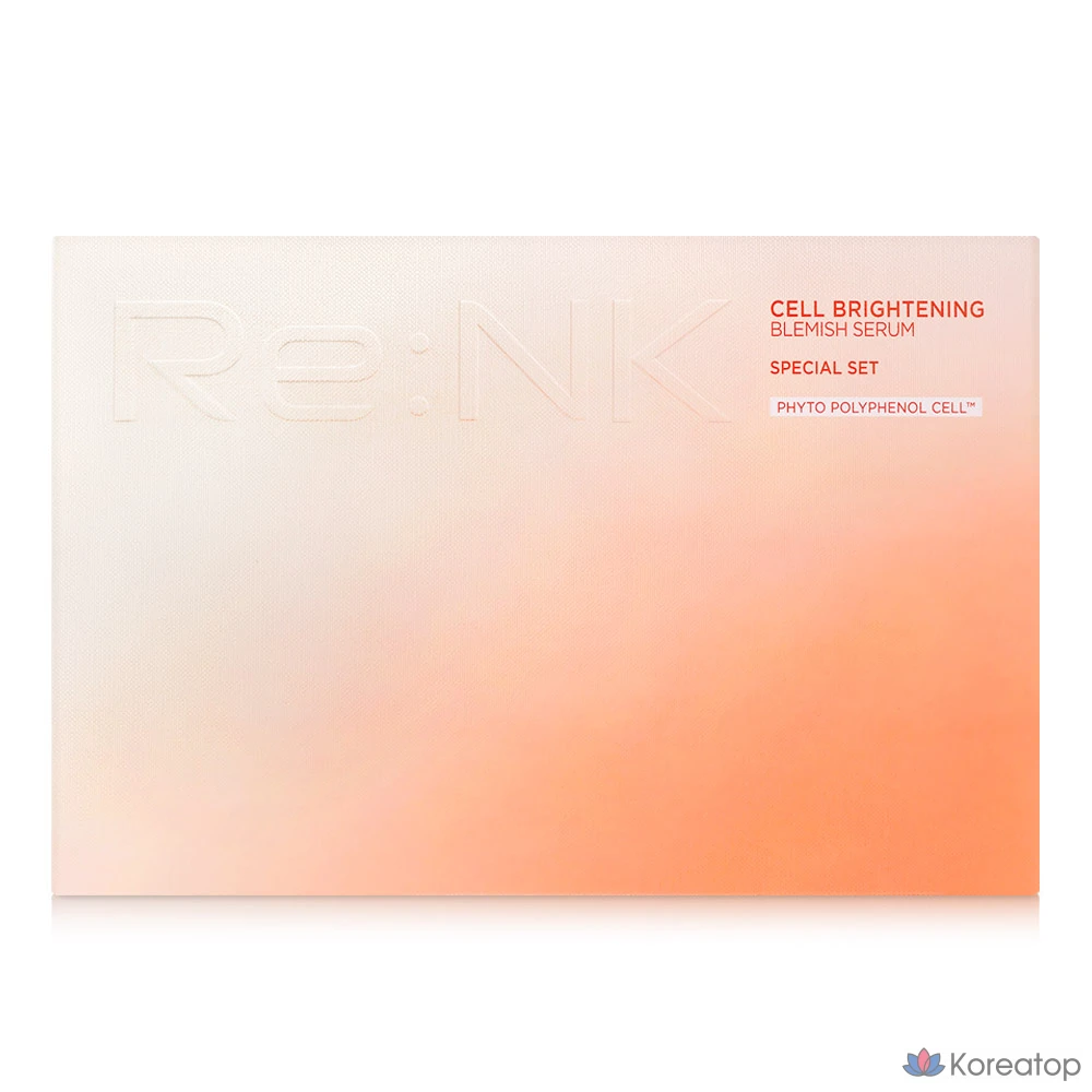 Набор косметических средств Re:Nk Cell Brightening Vitamin C Whitening Freckle Serum, 1 шт.