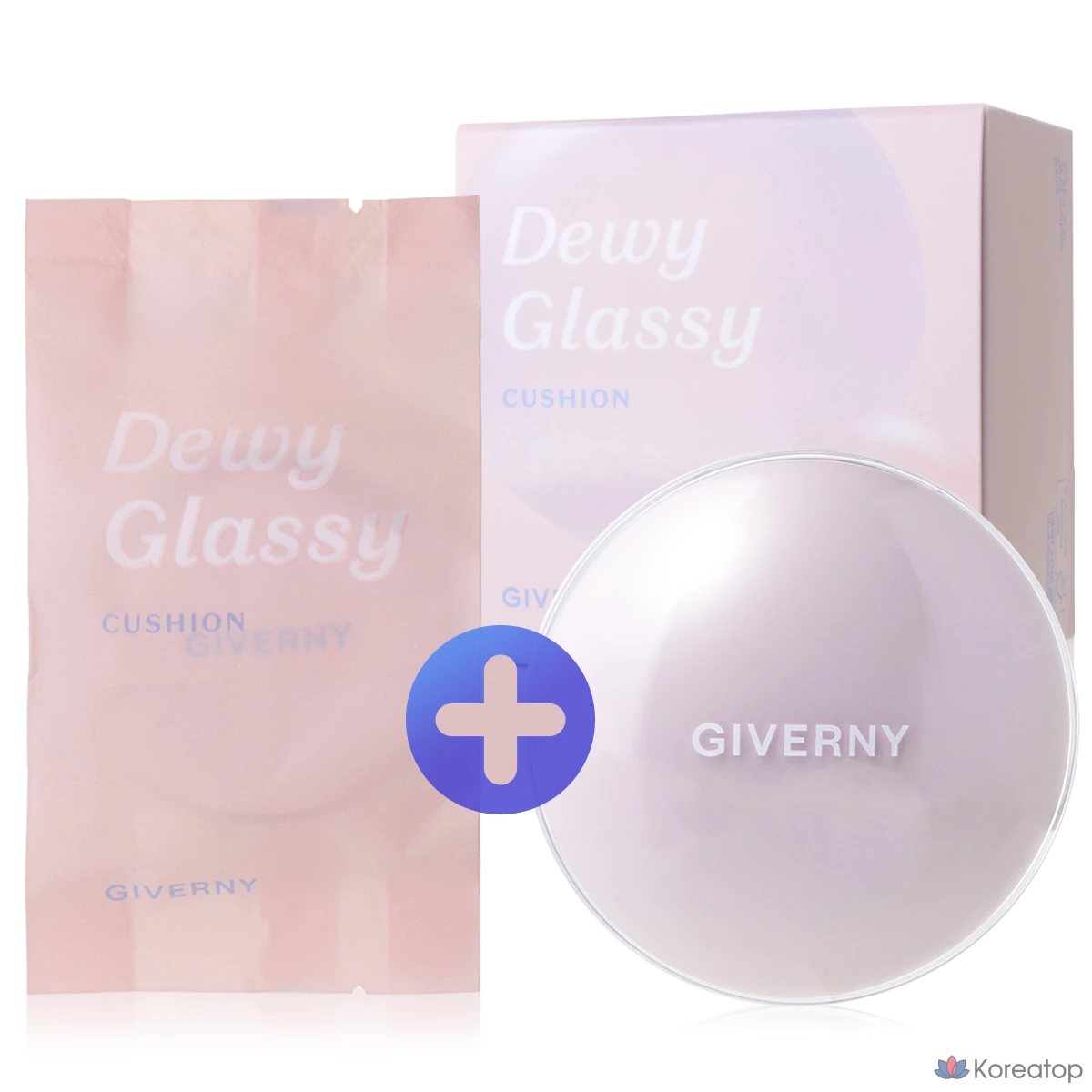 Кушон с SPF Giverny Dewy Glossy Cushion, оттенок 23NW Medium Beige, 13 г, 1 шт.