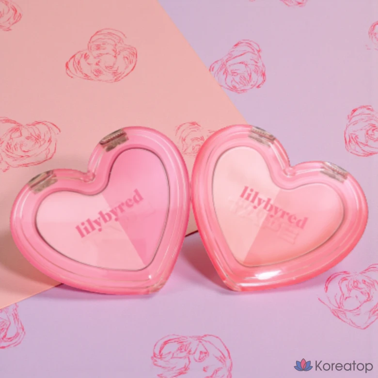 Румяна-хайлайтер Lilybyred Love Beam Cheek Duo, оттенок 01 Funky Beam, 4 г, 1 шт.