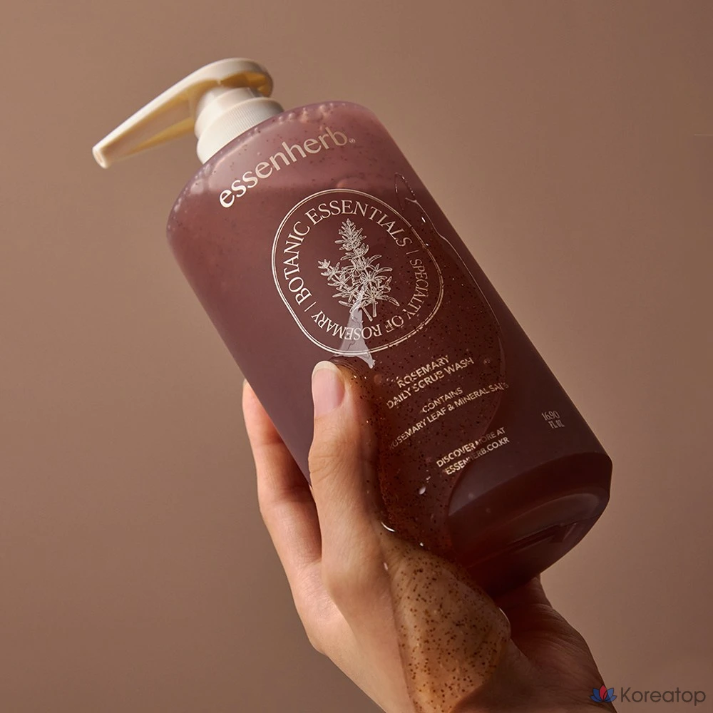 Гель-скраб для умывания EssenHerb с розмарином, 1 шт., 500 мл