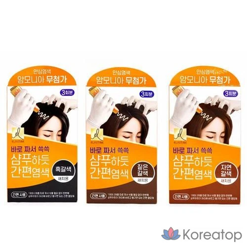 Краска для волос Elastine Shampoo-like Easy Dye, оттенок Dark Brown, 1 шт.