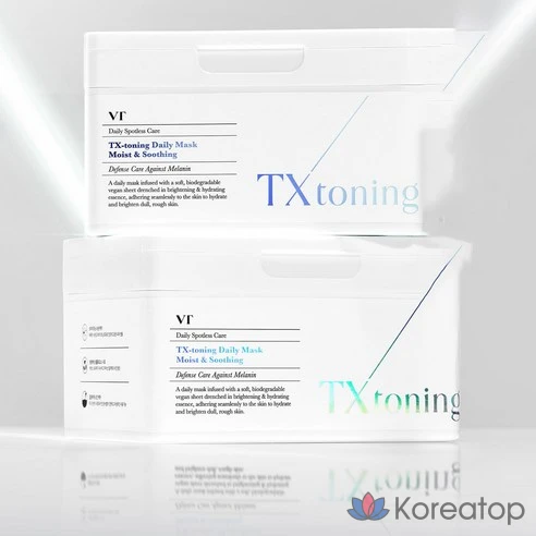 VT Cosmetics TX Toning Daily Mask, 30 шт., 1 упаковка
