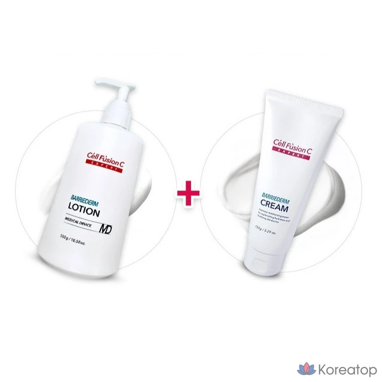 Набор крем Cellfusion C Dermatology Recommended Cream Expert Variderm Cream MD150g + лосьон MD300g, 1 комплект, 450 г