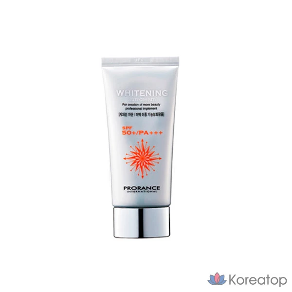 Солнцезащитный крем Prorance Whitening Sunscreen SPF50+ PA+++, 1 шт.