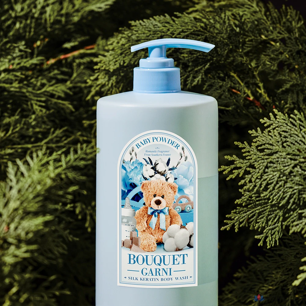 Увлажняющий гель для душа Bouquet garni с детской присыпкой, 1 л, 1 шт., фото 3