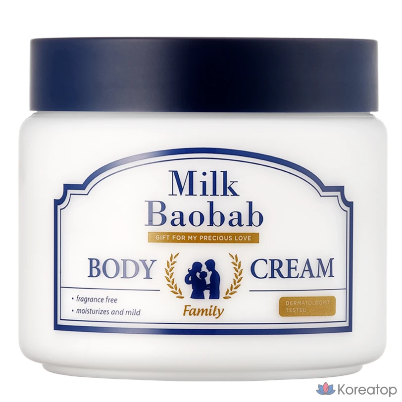 Крем для тела Milk Baobab Family без запаха, 500 г, 1 шт.