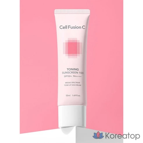 Cell Fusion C Солнцезащитный тонизирующий крем Toning Sunscreen 100 SPF 50+ PA++++, 50 мл