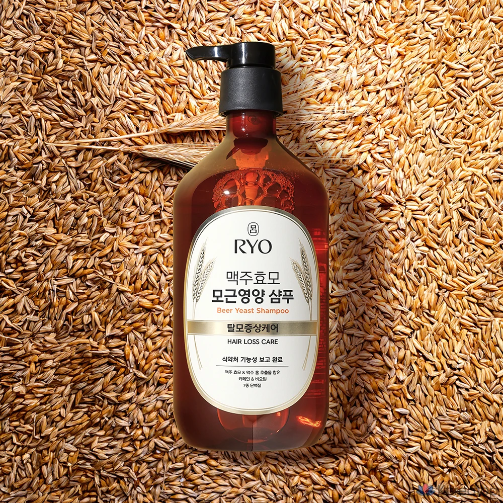 Шампунь Ryo с пивными дрожжами для ухода за кожей головы и симптомами выпадения волос с охлаждающим эффектом и pH балансом, 1.1 л, 1 шт., фото 3