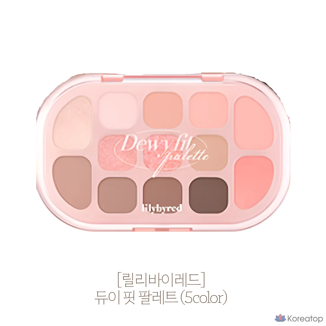 Палетка теней Lilybyred Dewy Fit, оттенок 01 Peach Cream (персиковый), 1 шт.