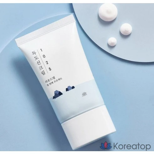 Солнцезащитный крем Round Wrap 1025 Dokdo SPF