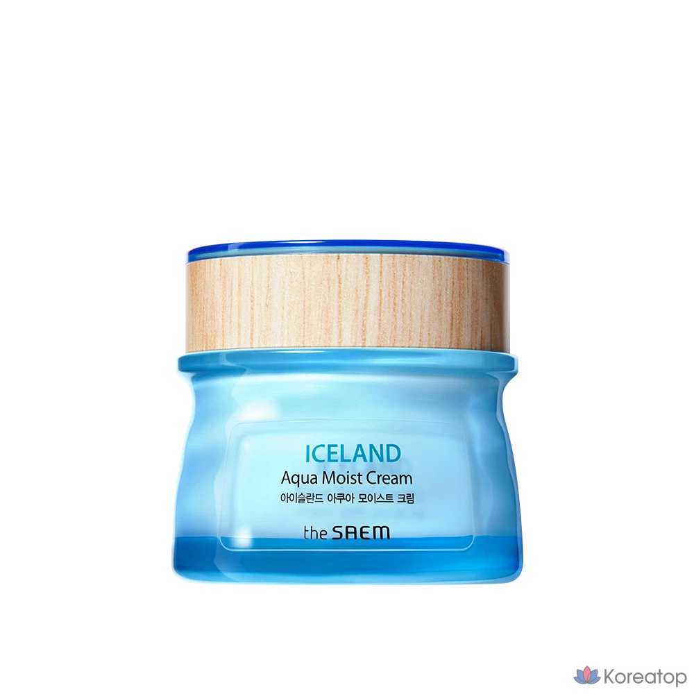 Увлажняющий крем The Saem Iceland Aqua Moist Cream, 60 мл, 1 шт.