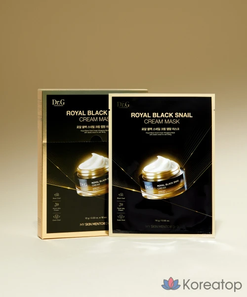 Крем-маска Dr.G Royal Black Snail Cream Mask, 10 шт., 1 упаковка.