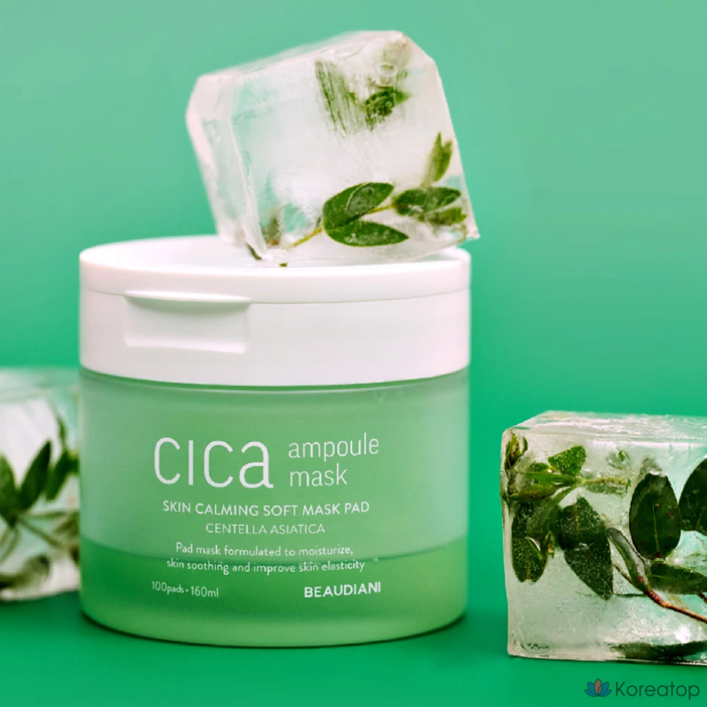 Тканевая маска для лица Beaudiani Cica Ampoule Mask, 160 мл, 100 шт., фото 3