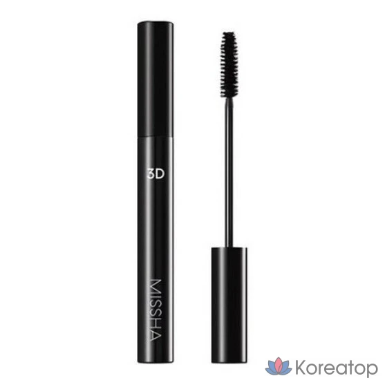 Тушь для ресниц Missha 3D, 7 г, черная, 1 шт.