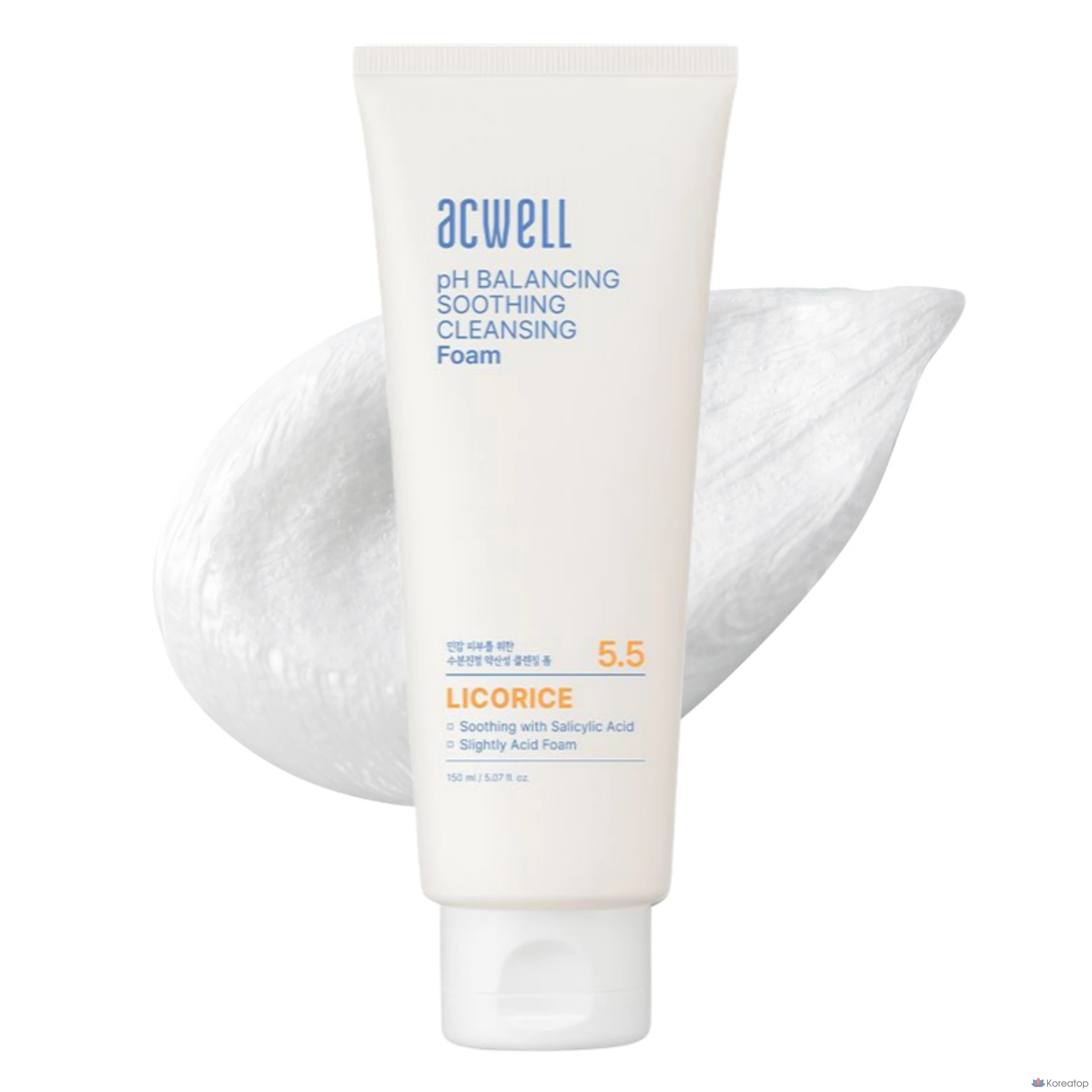 Очищающая пенка для лица Acwell PH Balancing Soothing Cleansing Foam, 150 мл, 1 шт.