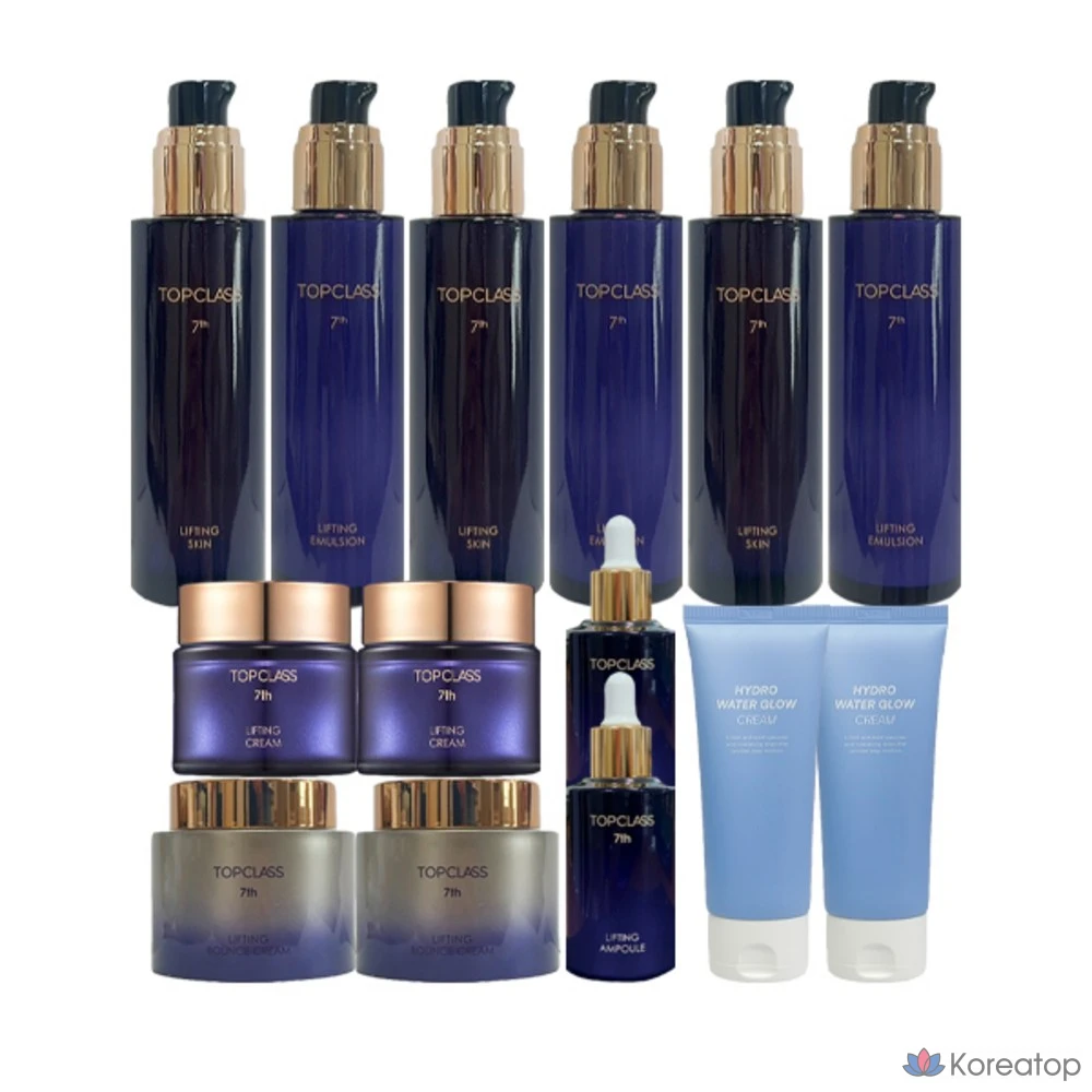 Charmzone Top Class Royal Charmzone The Collagen Lifting Basic Set (3 средства для кожи + 3 эмульсии + 4 крема + 2 специальных крема + 2 ампулы), 3 набора