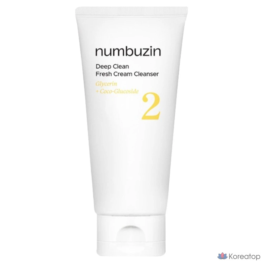 Очищающая пенка для лица Numbersin No. 2 Deep Clean Cream, 120 мл, 1 шт.