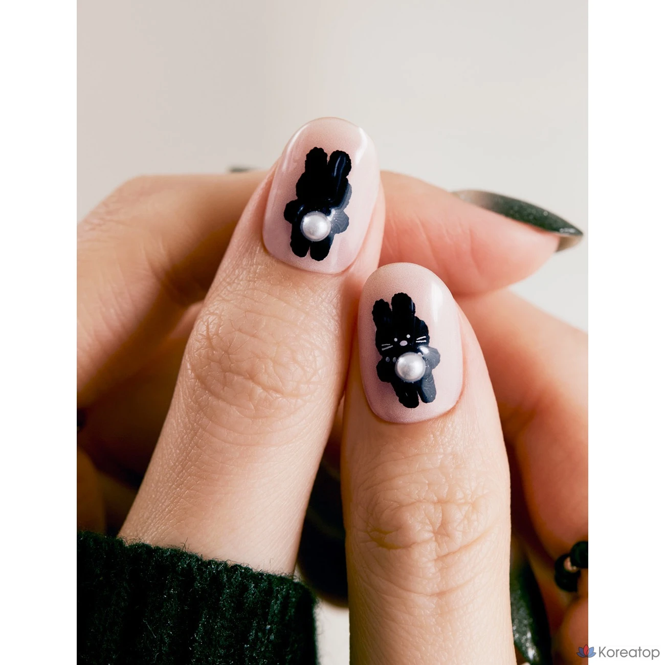 Набор для ухода Ohora N Bunny Nail Sticker Set, Black, 1 шт.