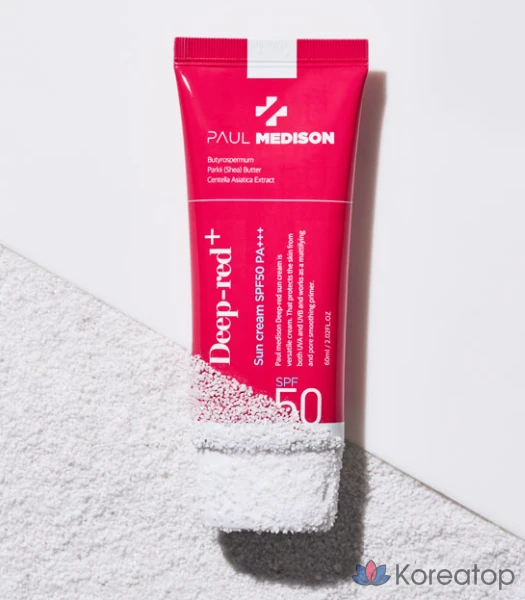 Солнцезащитный крем PAUL MEDISON Deep Red SPF50 PA+++, 60 мл, 1 шт.