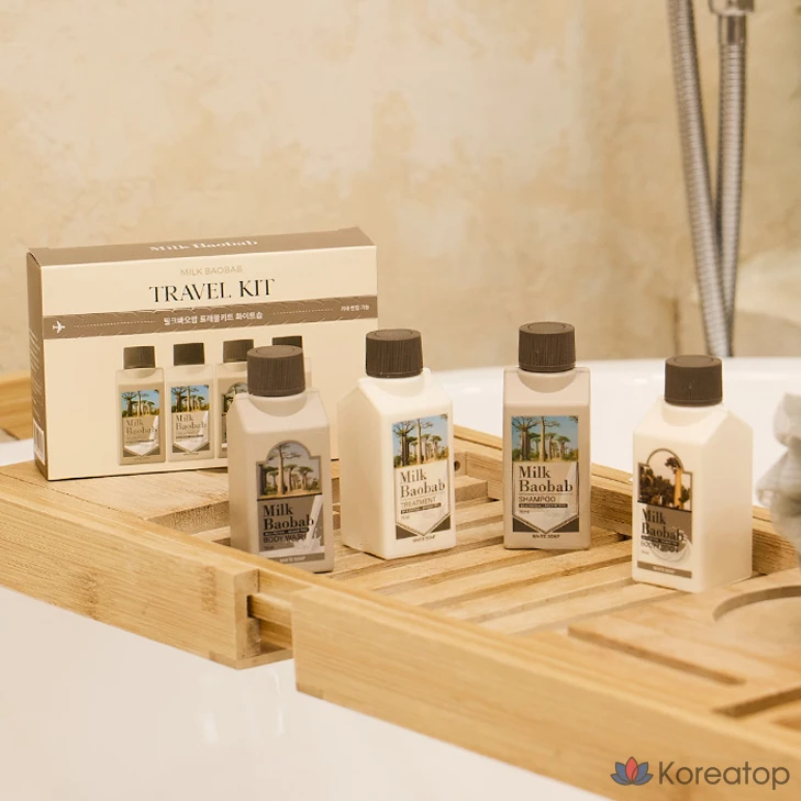 Дорожный набор белого мыла «Milk Baobab», 1 комплект.