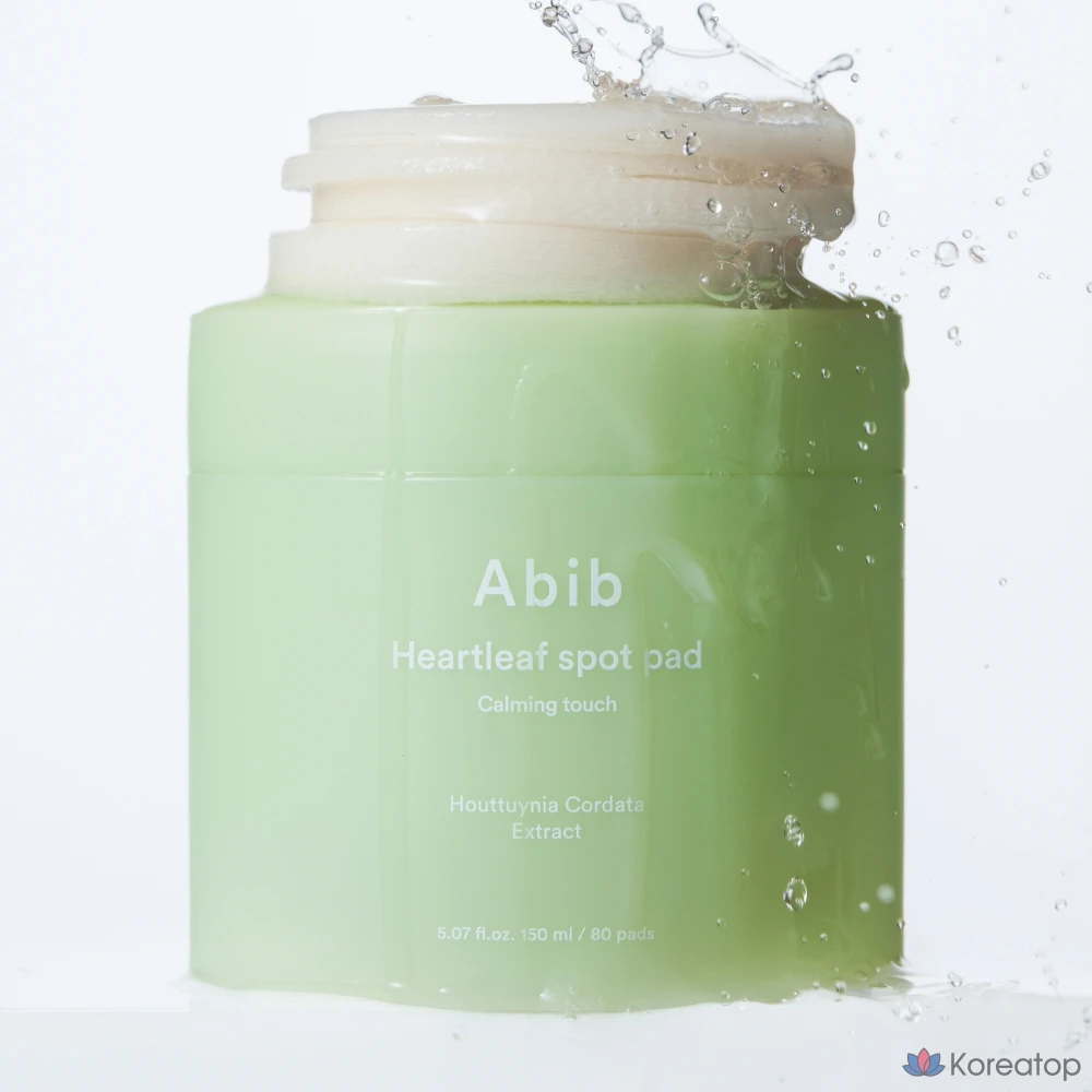 Пэды Abib Heartleaf Calming Touch Spot Pad, 150 мл x 80 шт. + рефил 150 мл x 80 шт., 1 шт.