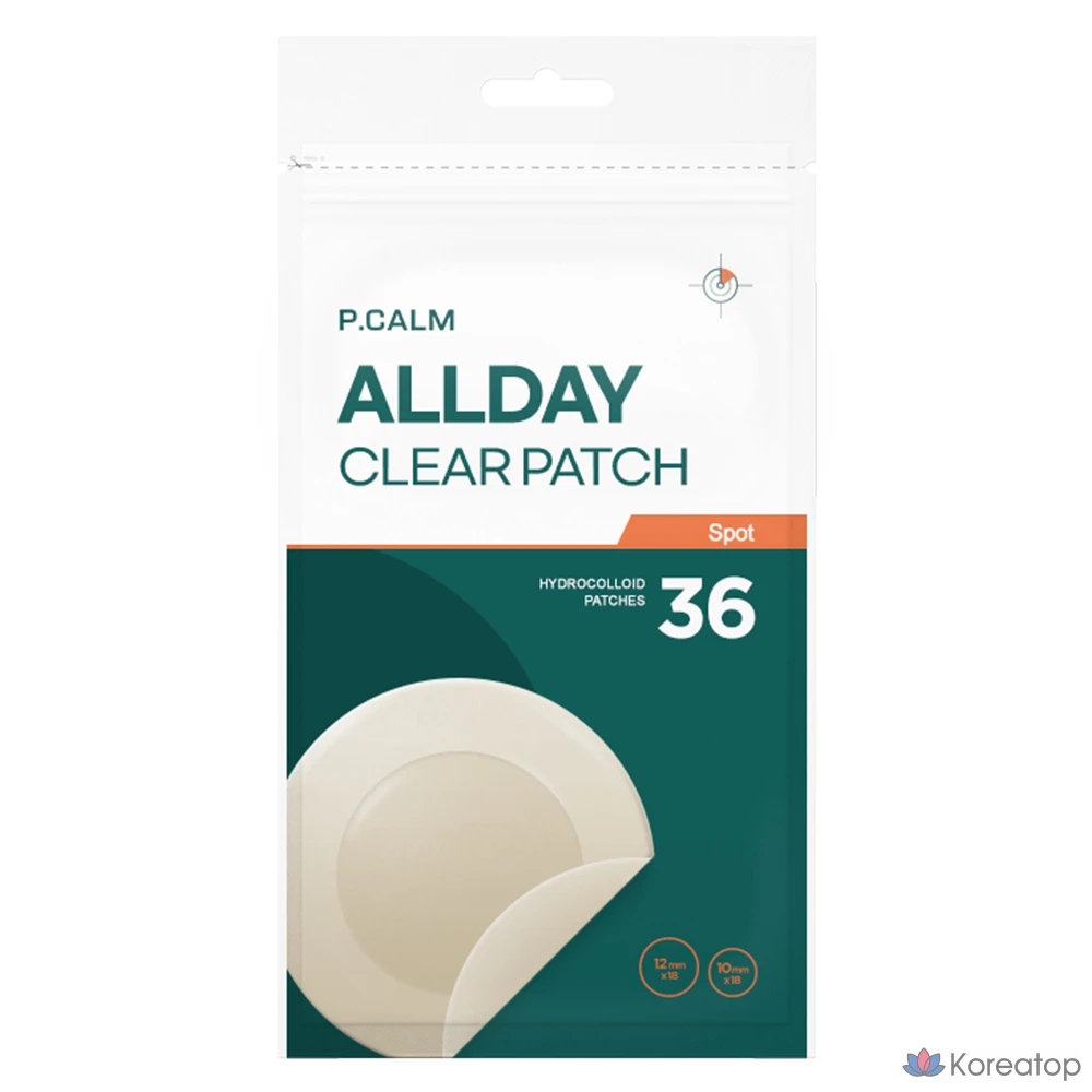 Пластыри от прыщей P.CALM All-Day Clear Spot Patch, 1 упаковка, 36 штук