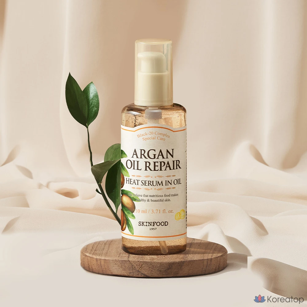 Сыворотка-масло Skinfood Argan Oil Repair Plus Heat Serum, 1 шт., 110 мл