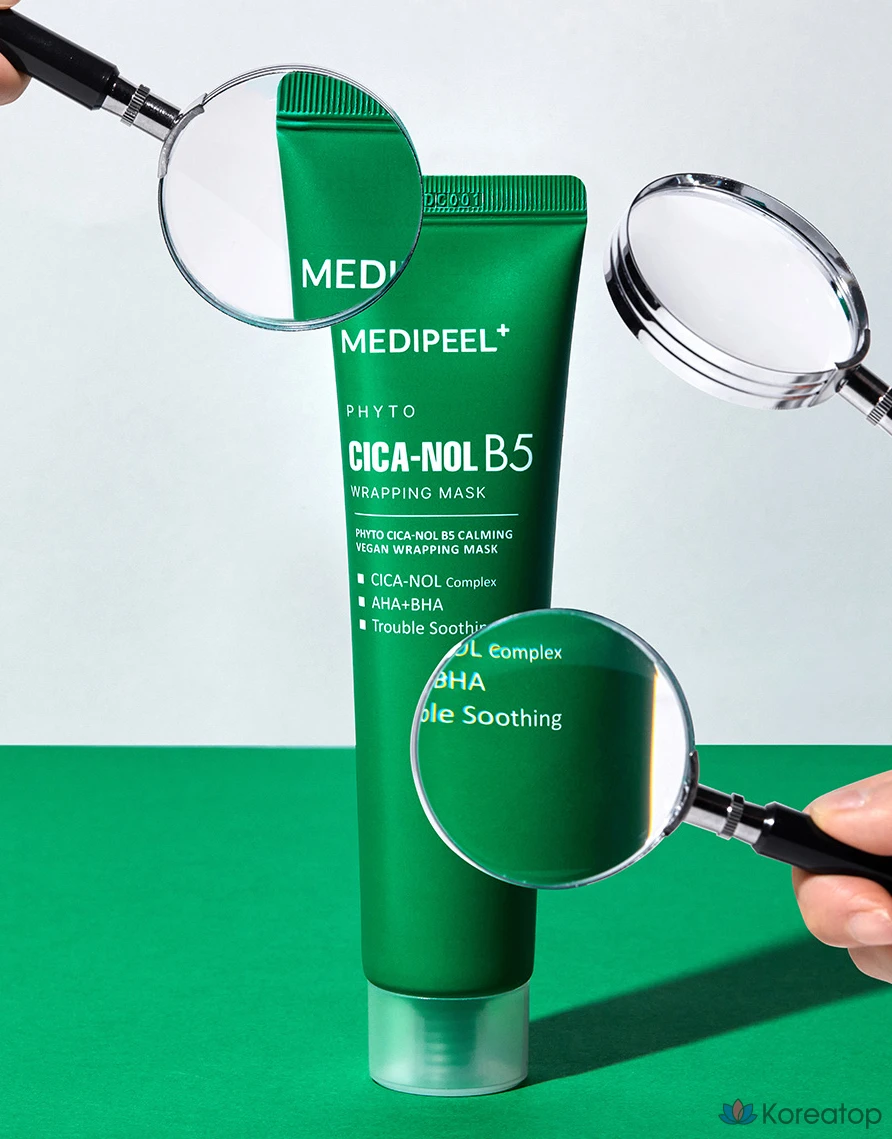 Успокаивающая обертывающая маска MediPeel Phyto Cicanoyl B5, 70 мл, 1 упаковка, 3 упаковки, фото 3