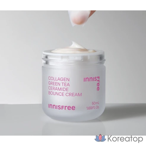 Сменный блок укрепляющего защитного крема с коллагеном и зеленым чаем Innisfree Ceramide