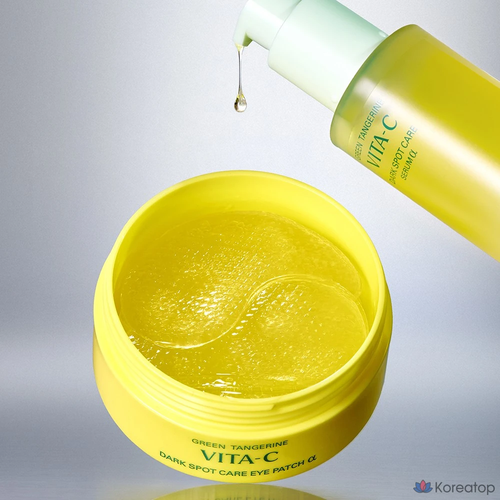 Патчи для глаз Goodal Green Tangerine Vita C Dark Spot Care Eye Patch Alpha, 60 шт.