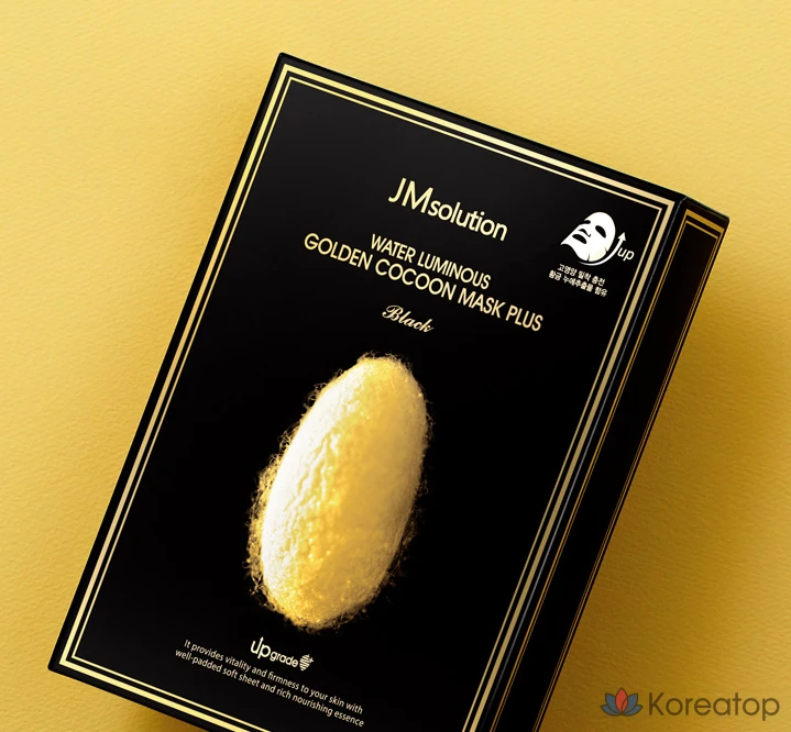 Тканевая маска для лица JM Solution Water Glow Golden Cocoon Mask Plus, 40 шт., фото 3