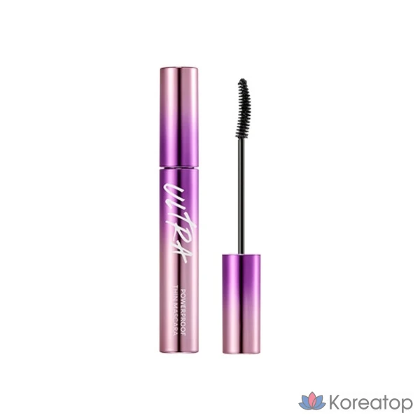 Тушь для ресниц Missha Ultra Powerproof Thin Mascara 9 г (фиксатор изгиба), 1 шт.