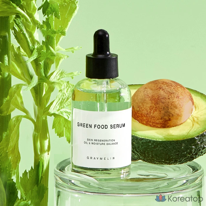 Увлажняющая успокаивающая сыворотка Graymelin с зелеными пищевыми экстрактами, 1 шт., 50 мл