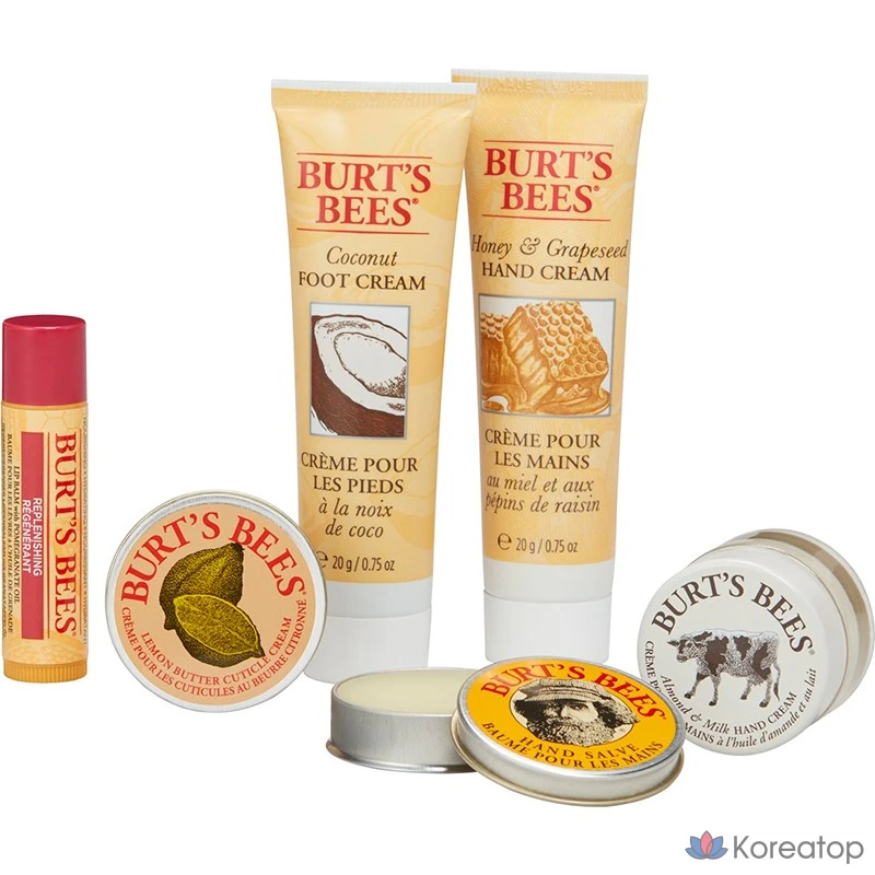 Набор для ухода за ногтями и кончиками пальцев Burt's Bees, 6 предметов, 1 шт.