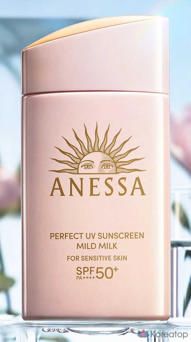Солнцезащитное молочко Anessa Perfect UV Sunscreen Mild Milk NA SPF50+ PA++++, 60 мл, 1 шт.