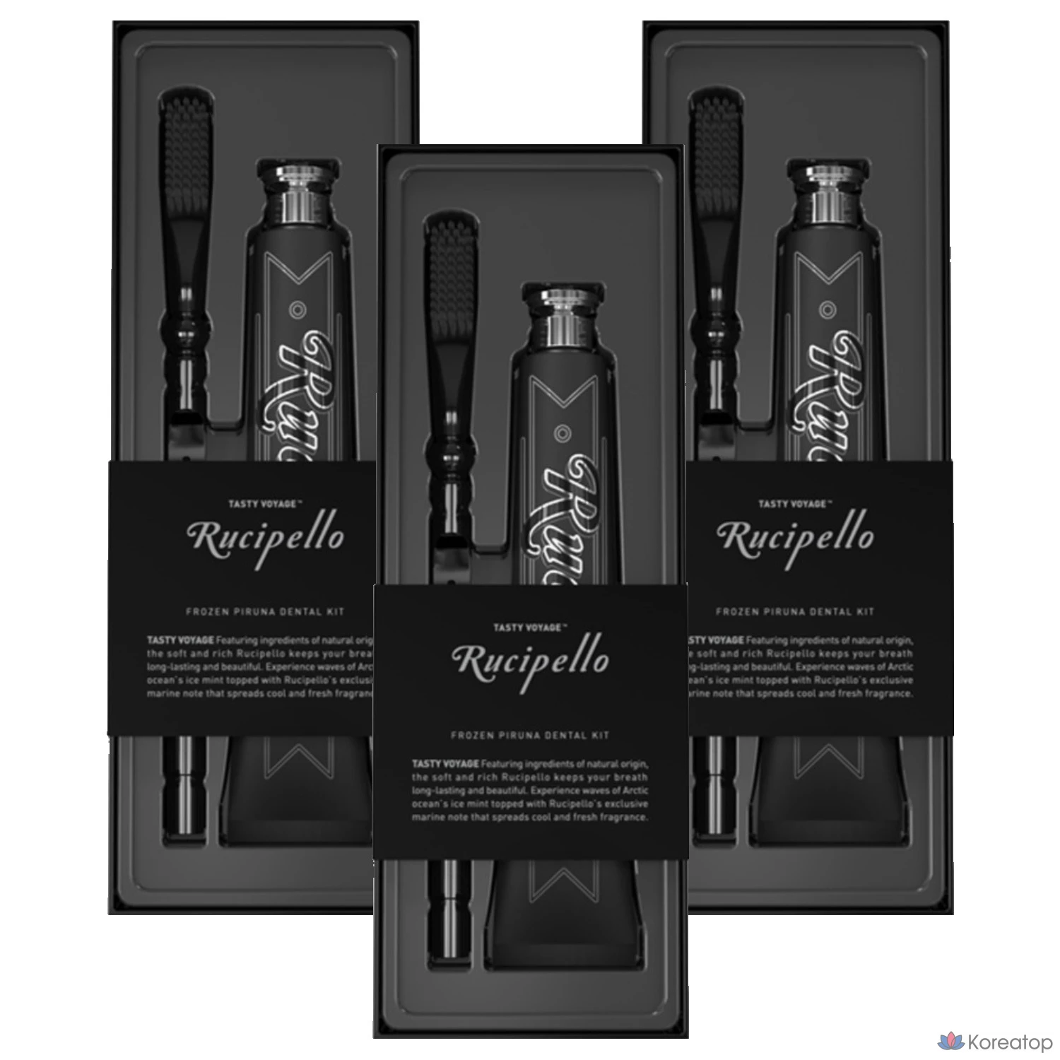 Набор для ухода Rucipello Brightening Care Frozen Piruna Dental Kit, 3 шт.