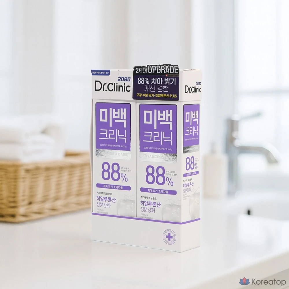 Зубная паста Dental Clinic 2080 Doctor Clinic Whitening, White Mint, 100 г, 2 шт.