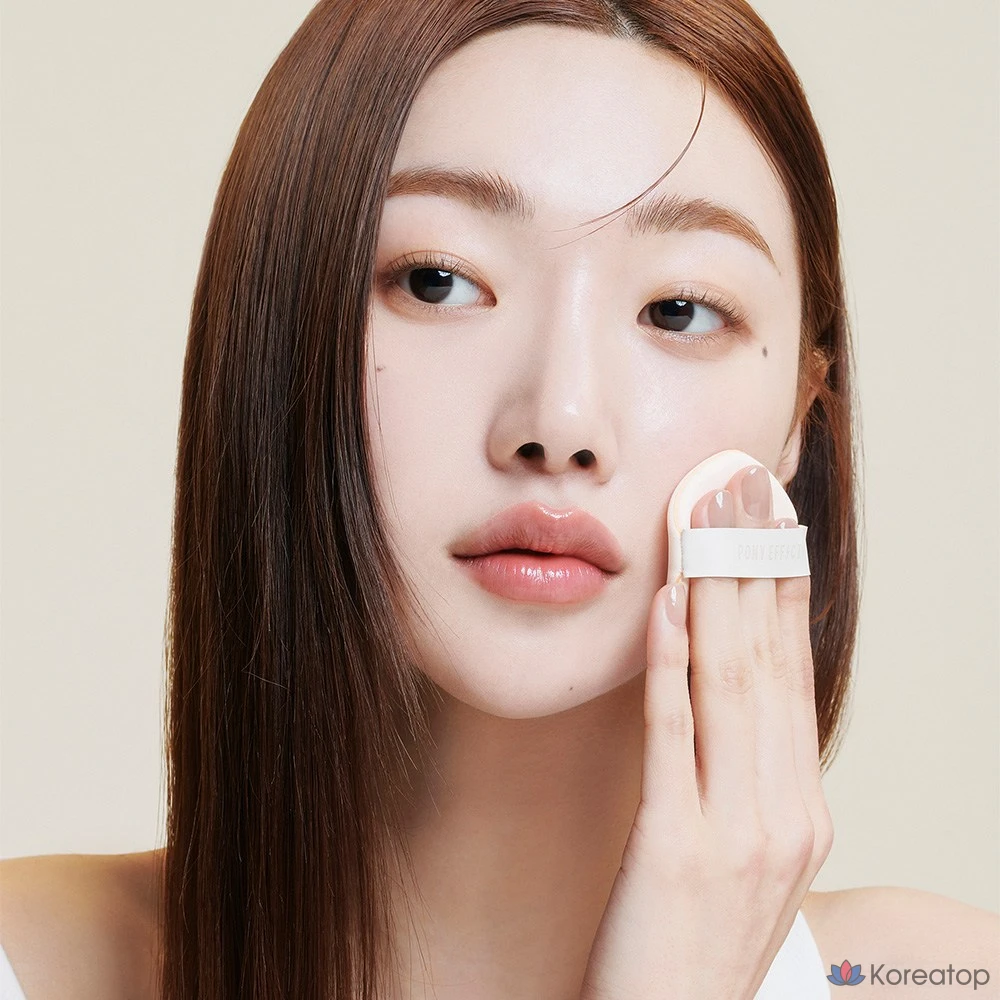 Тональный крем-кушон Pony Effect Zoom-In Cushion Foundation в оттенке Mesh, 15 г + сменный блок 15 г, 002 Натуральная слоновая кость (№ 21), 1 шт.