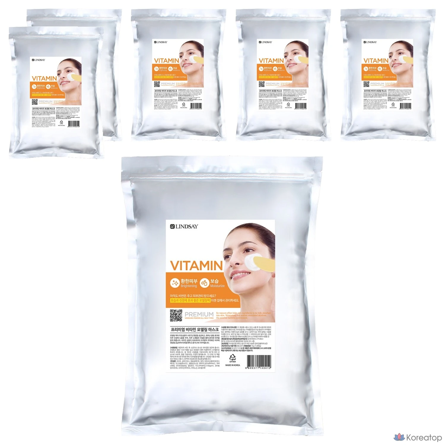 Lindsay Premium Vitamin Modeling Pack 1 кг, 1 упаковка, 6 штук