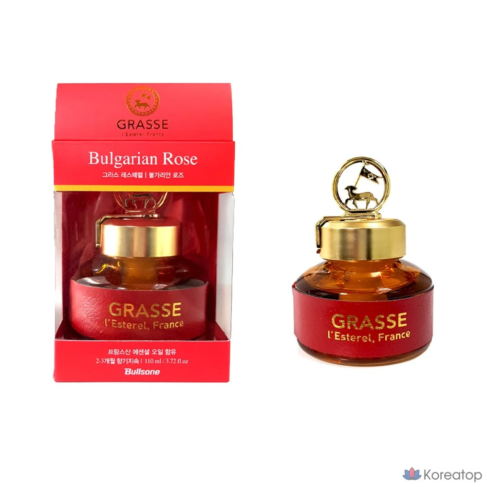 Автомобильный ароматизатор Bullsone Grasse L'Atelier, Bulgarian Rose, 1 шт.