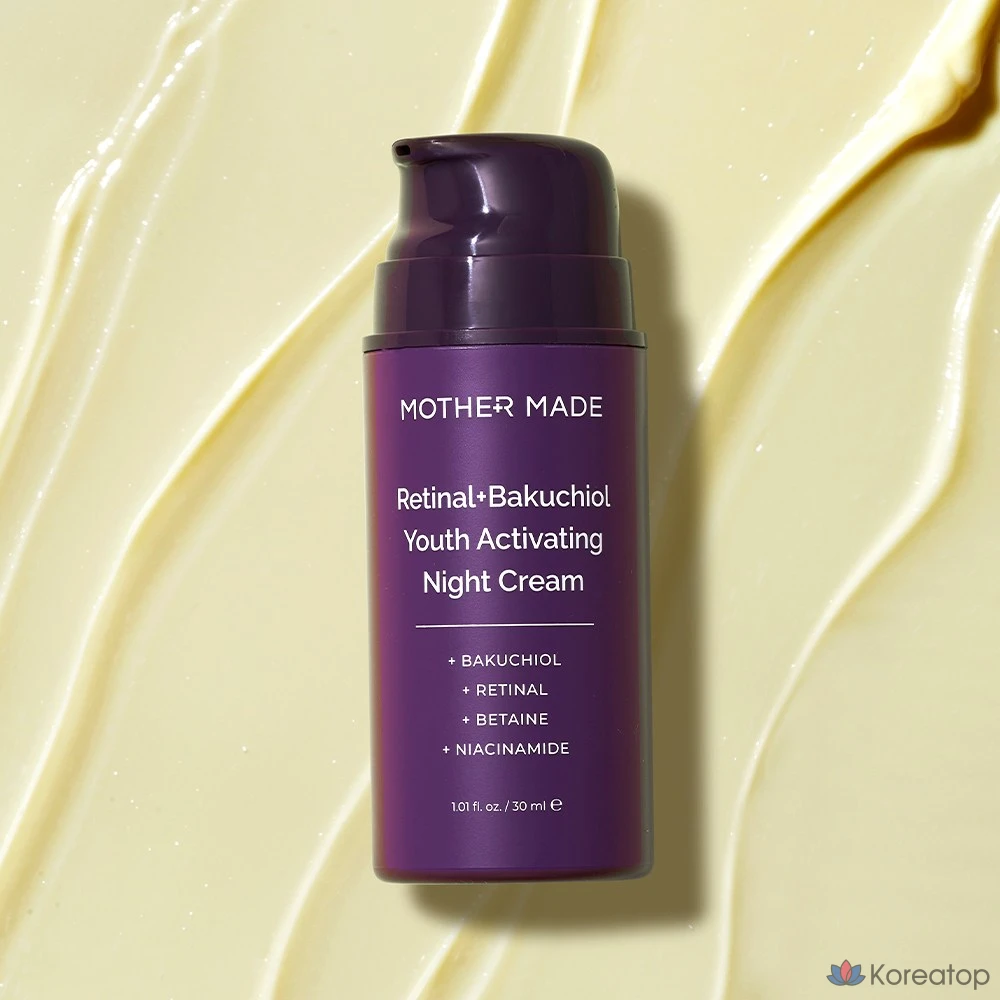Ночной крем MOTHER MADE с бакучиолом, ретинолом и витамином А, гипоаллергенный укрепляющий крем, крем для глаз, 1 шт., 30 мл