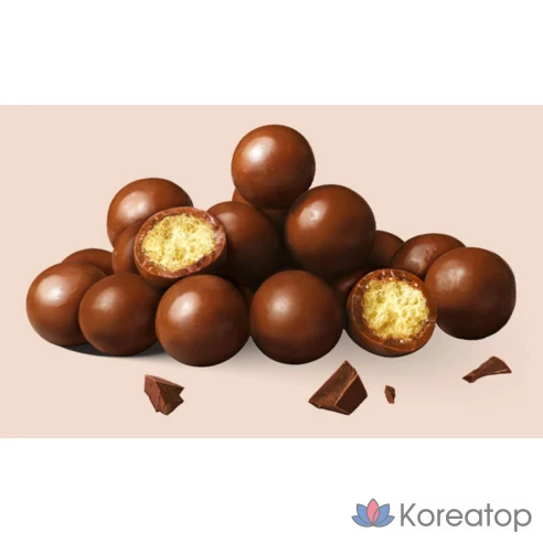 Шоколадный шарик Lotte Zero Crunch, 140 г